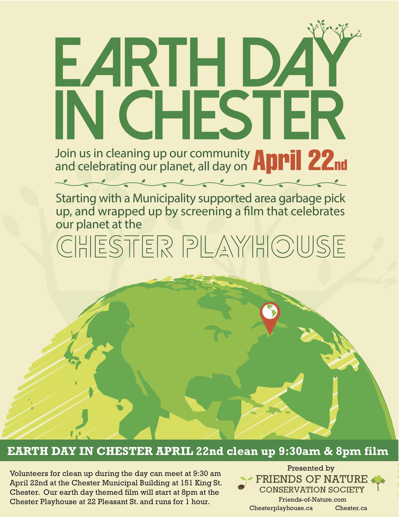 Earth Day in Chester, Nova Scotia