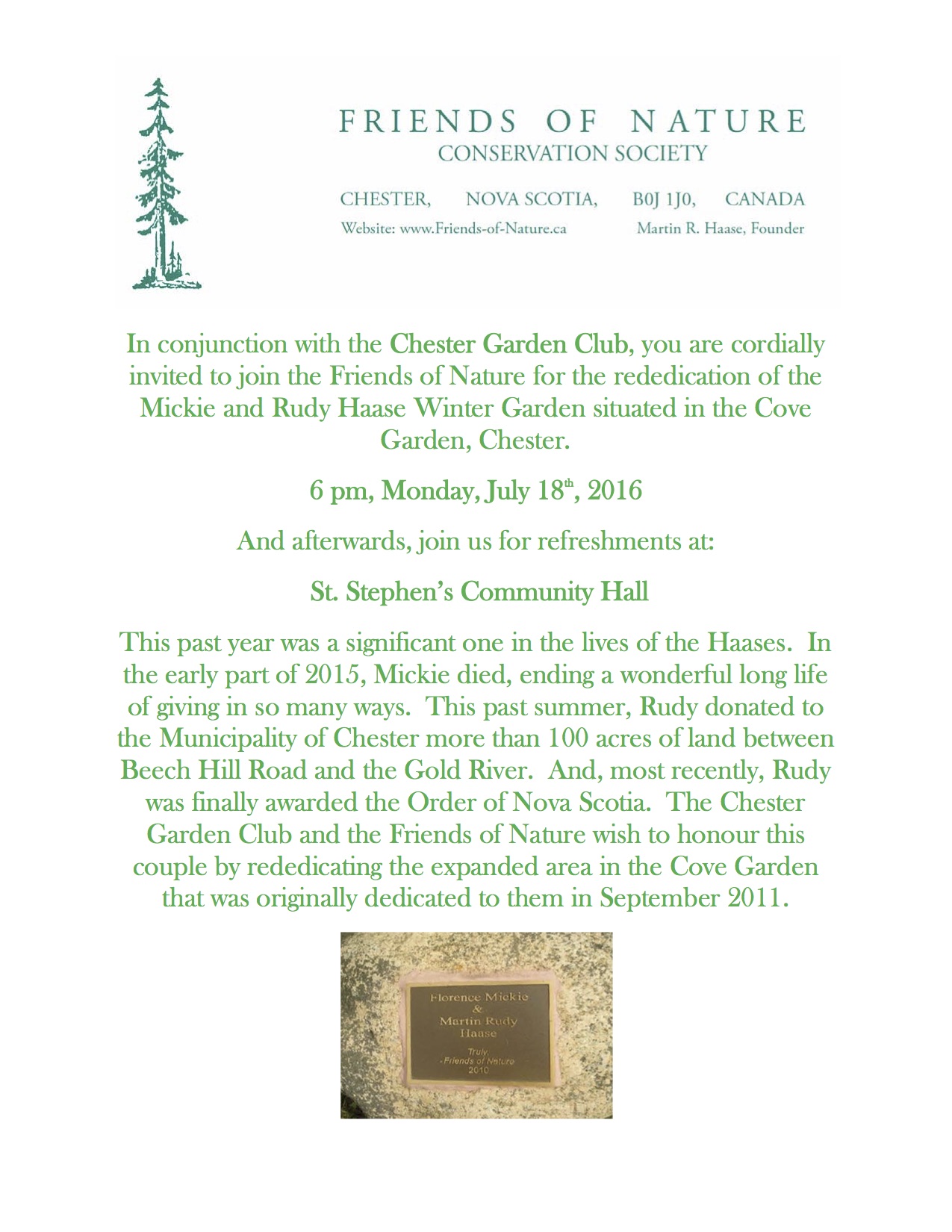 Garden Rededication Invitation July 2016  4